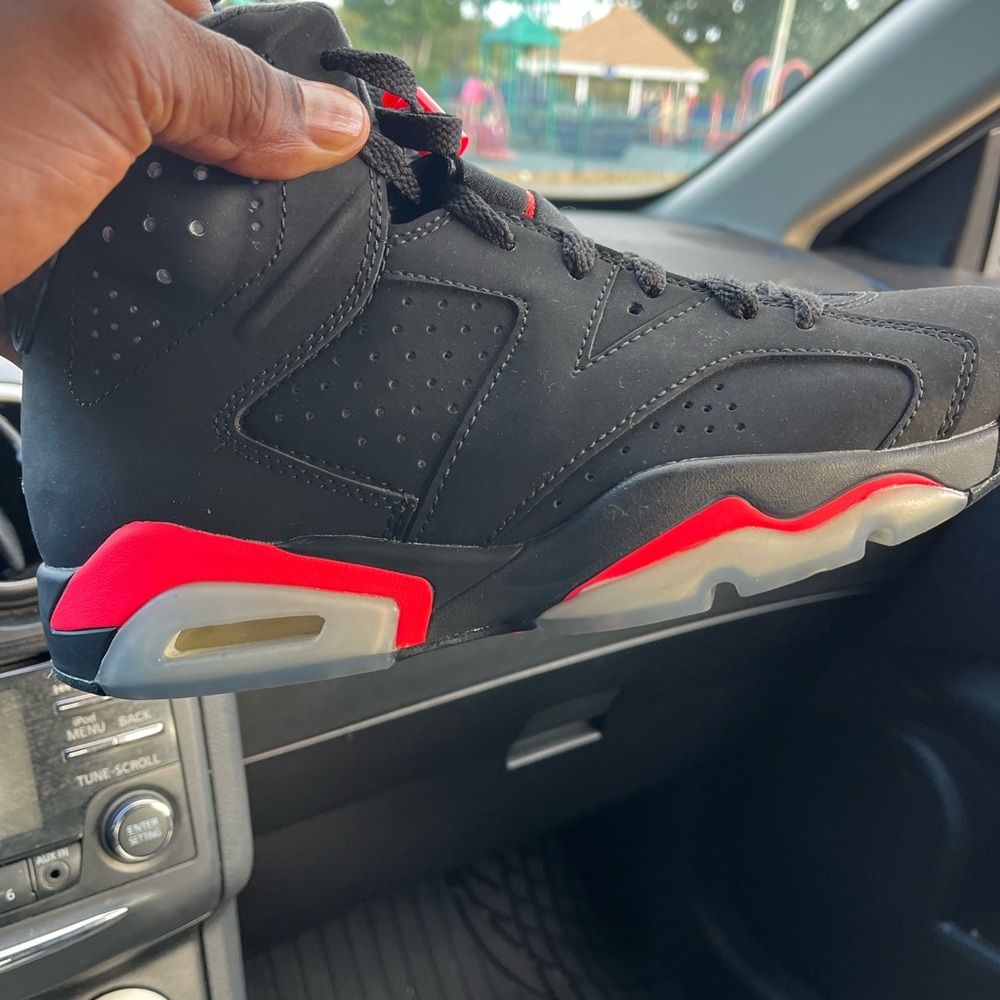 Jordan Black and Red Men's Sneakers